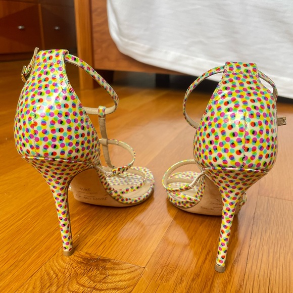 Jimmy Choo Dory Sandals Polka Dot Latte - Picture 6 of 6